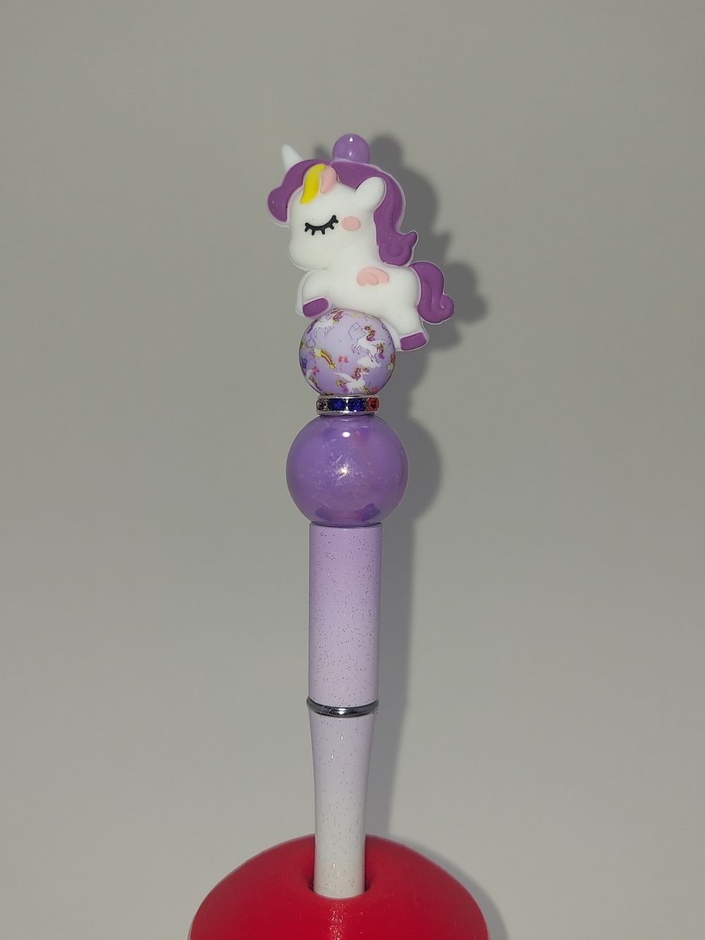 White and Purple Pegasus Pen